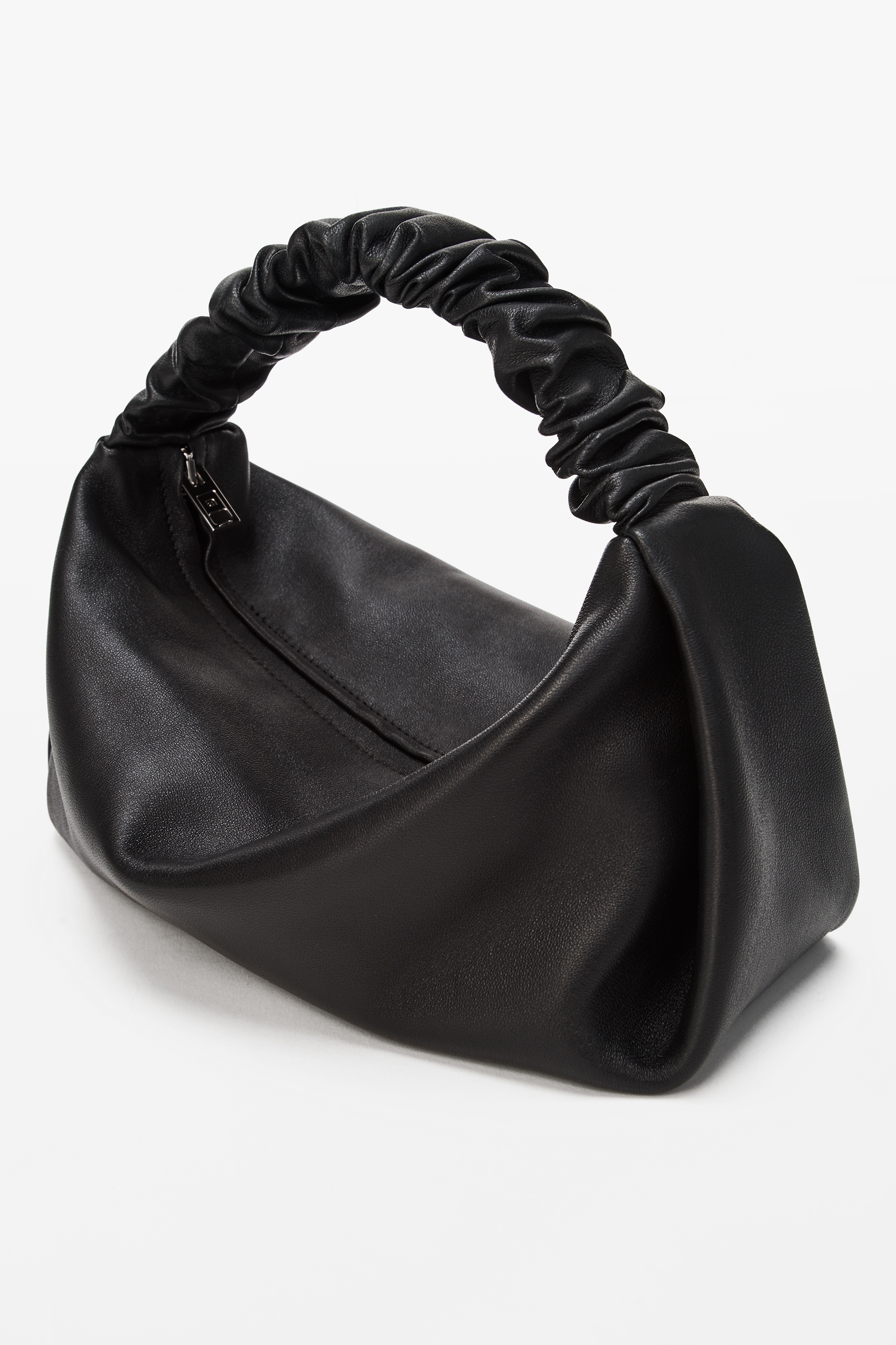 SMALL SCRUNCHIE BAG IN LEATHER - 2