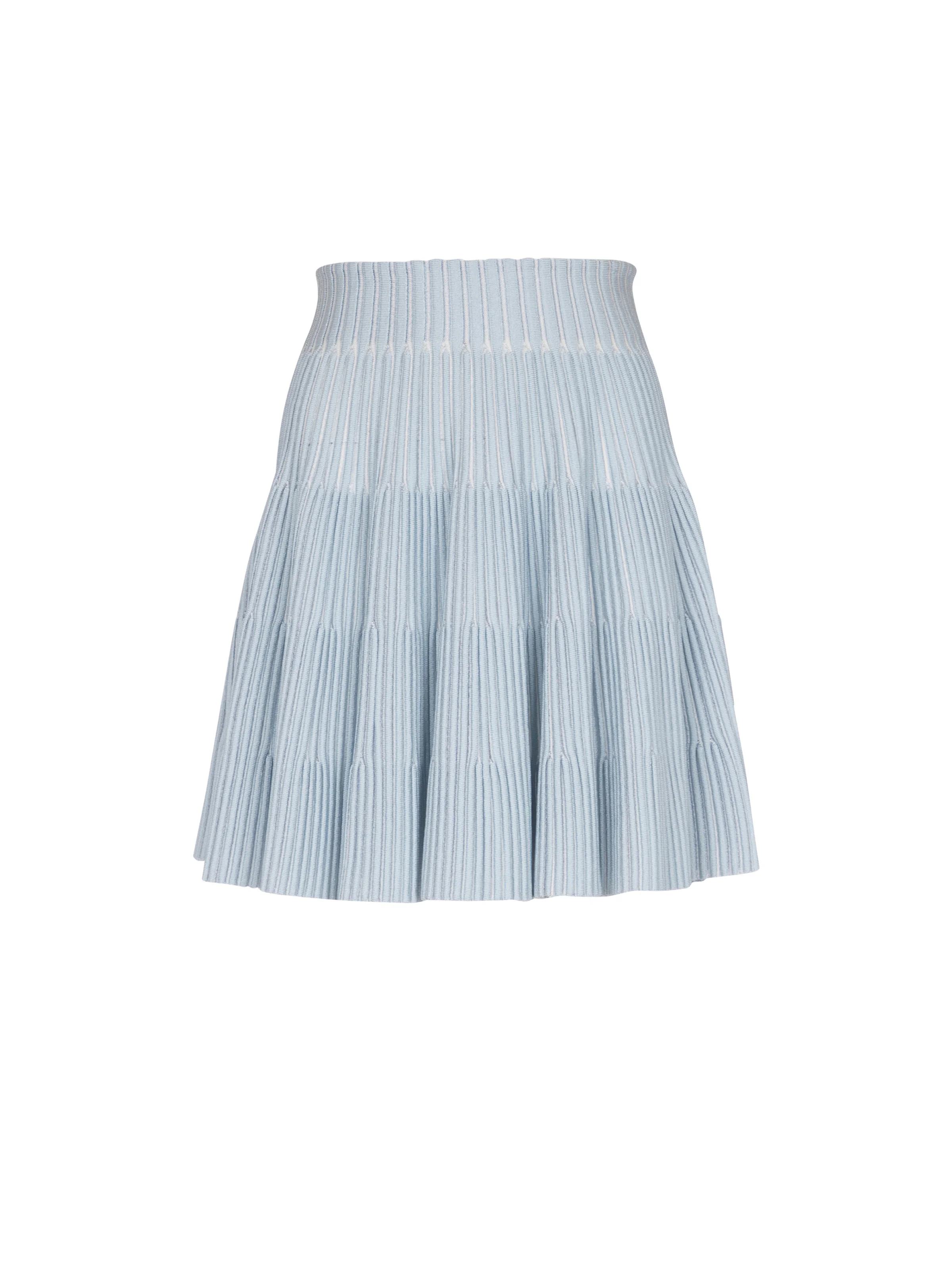A-line textured knit skirt - 1