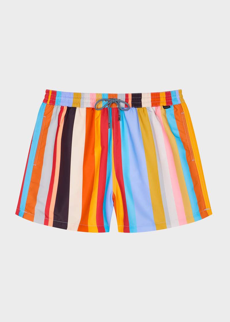 Bold 'Signature Stripe' Swim Shorts 1