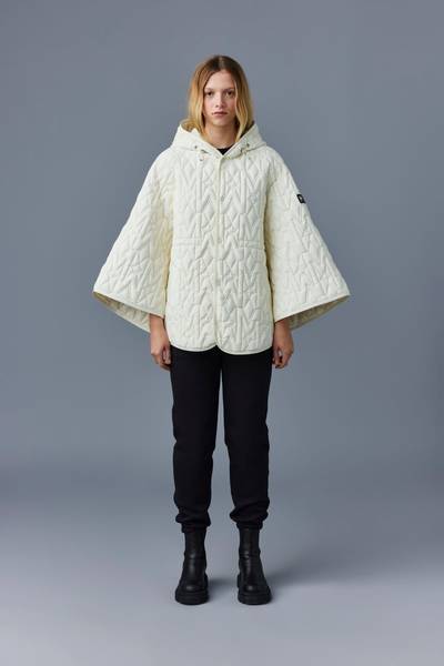 MACKAGE MICAH Mattle light down monogram poncho with hood outlook