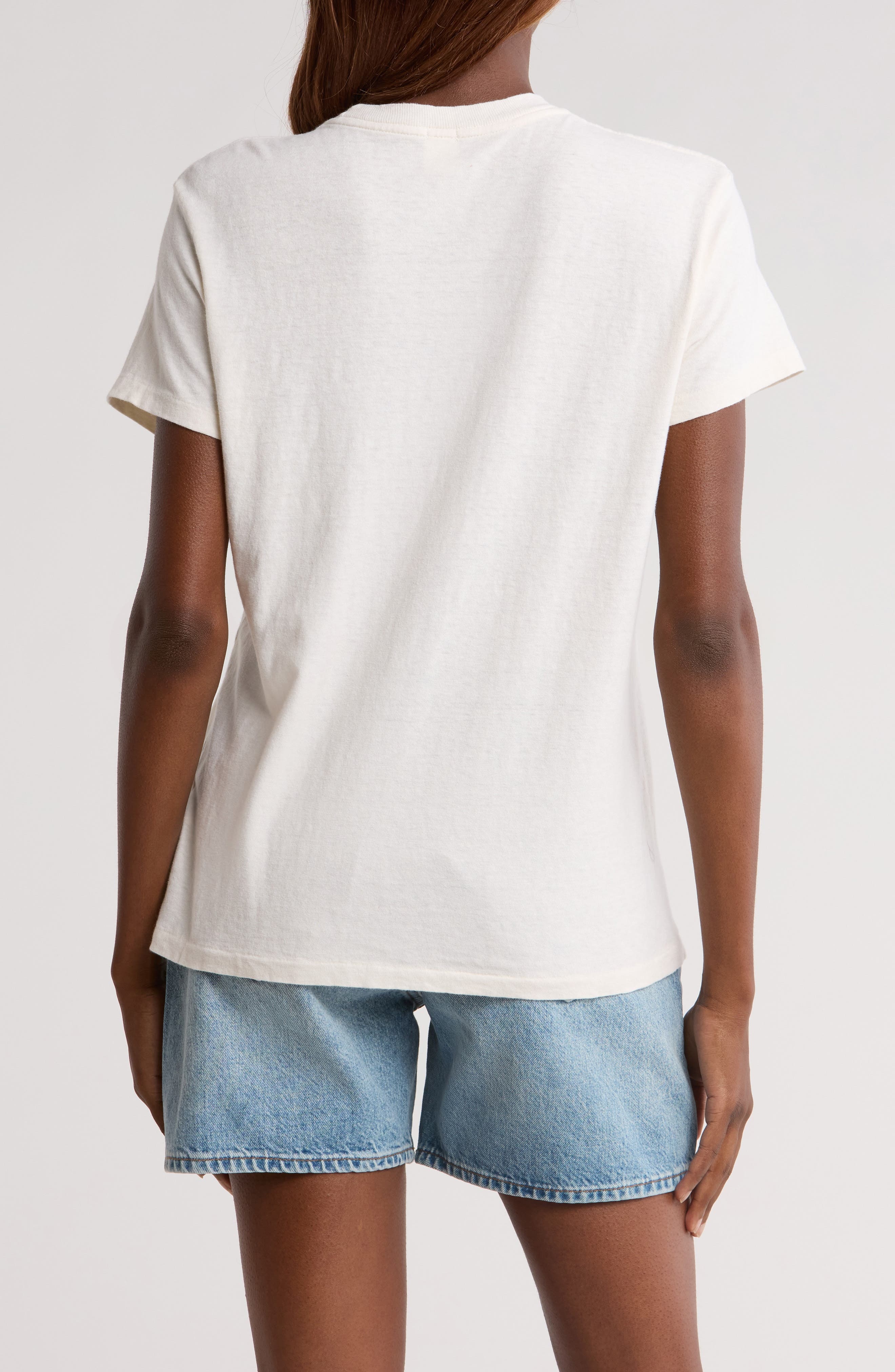 Re/Done '70s Relaxed Cotton Graphic T-Shirt in Vintage White at Nordstrom - 2