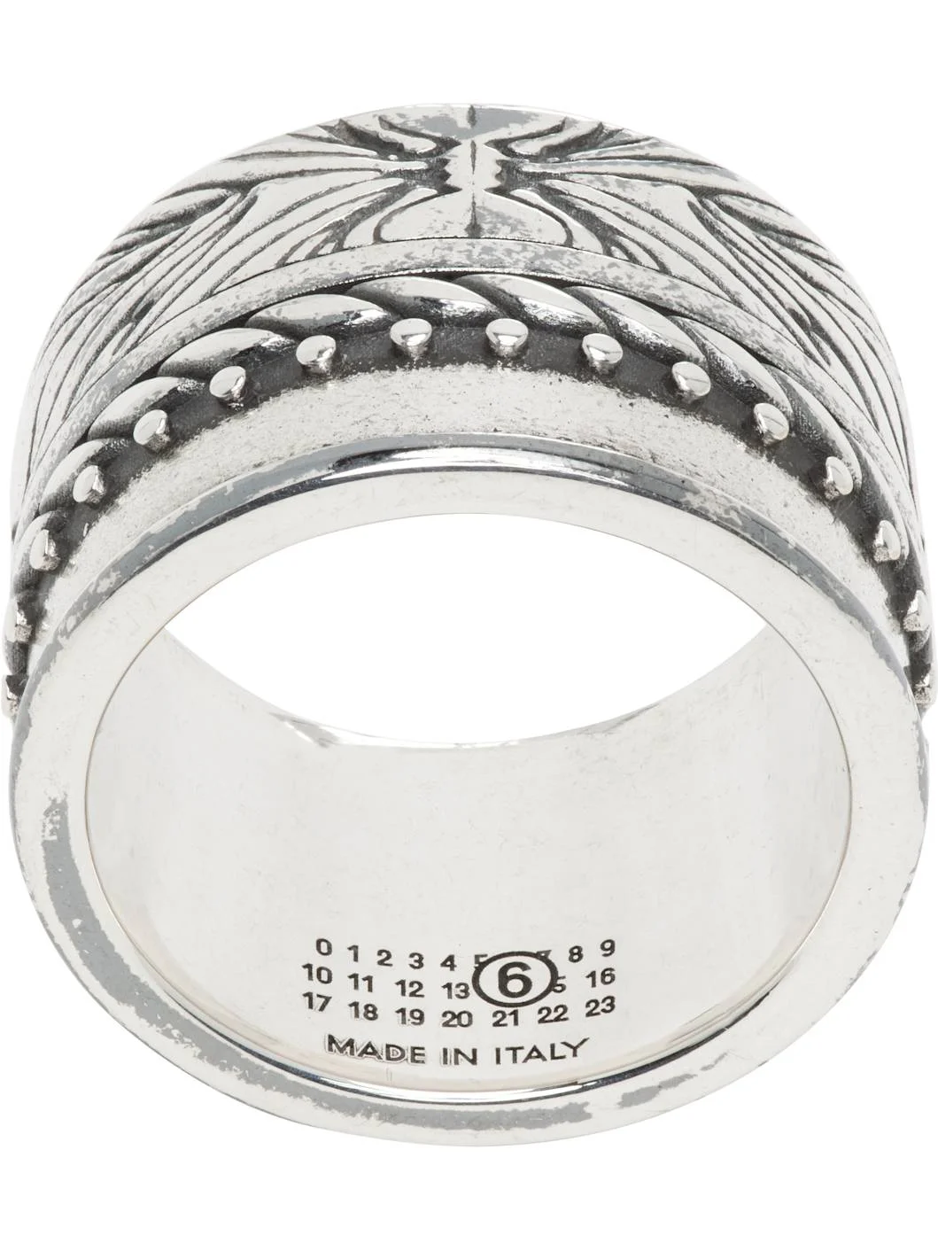 Double Floral Motif Ring - 1
