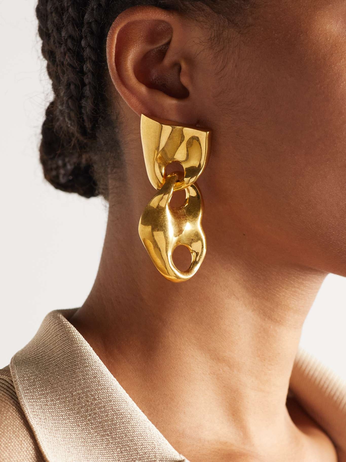 Gold-tone earrings - 2