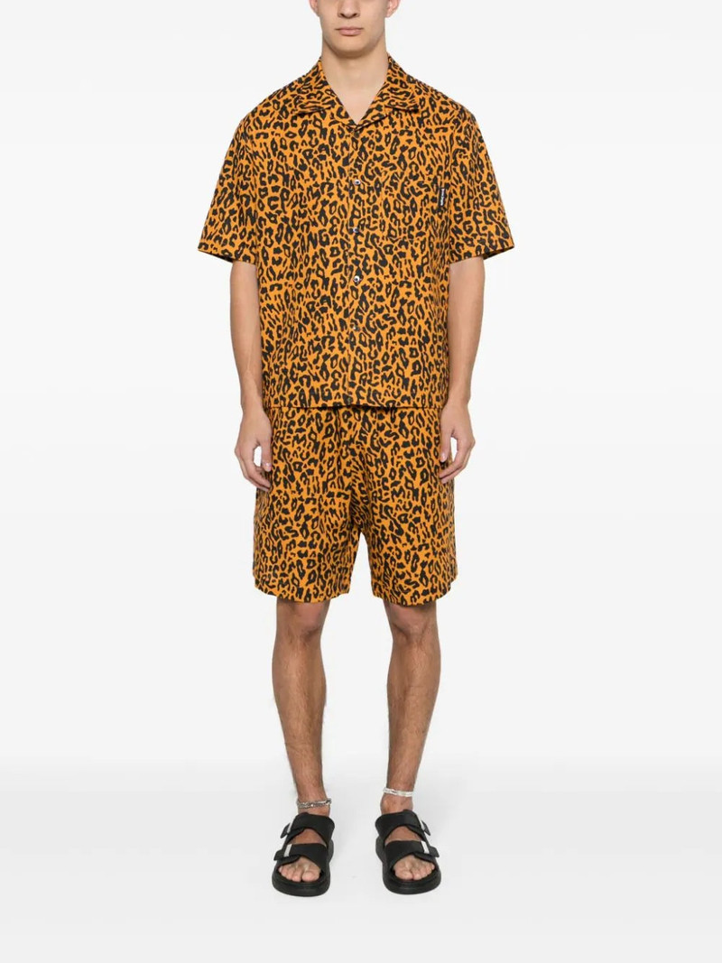 Palm Angels LEOPARD-PRINT POPLIN SHORTS outlook