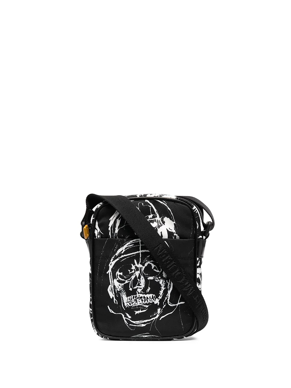 skull print messenger bag - 1