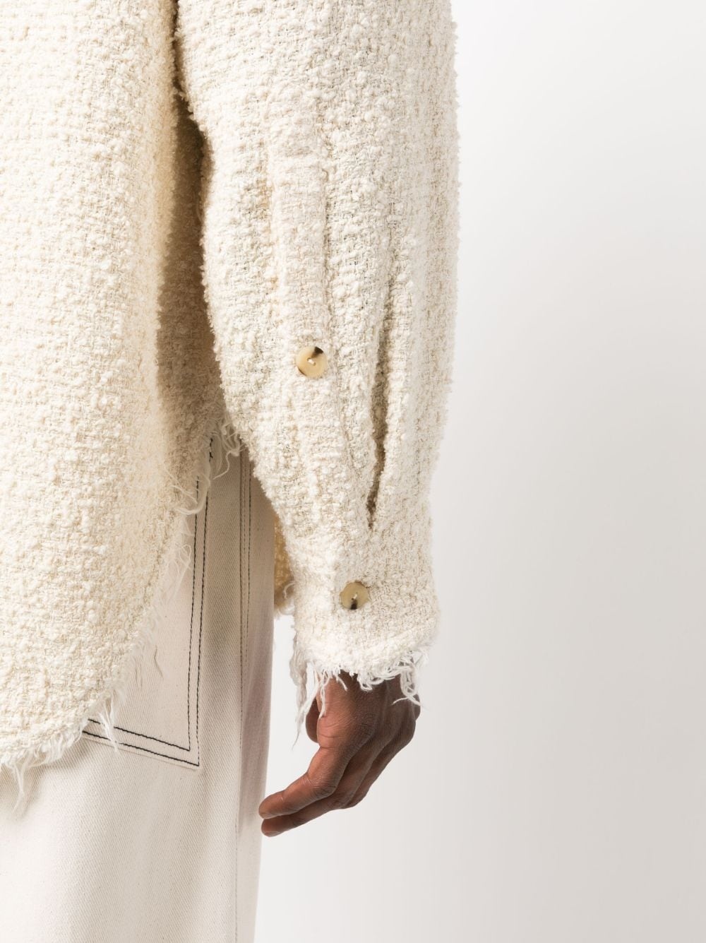 button-up bouclÃ© jacket - 6