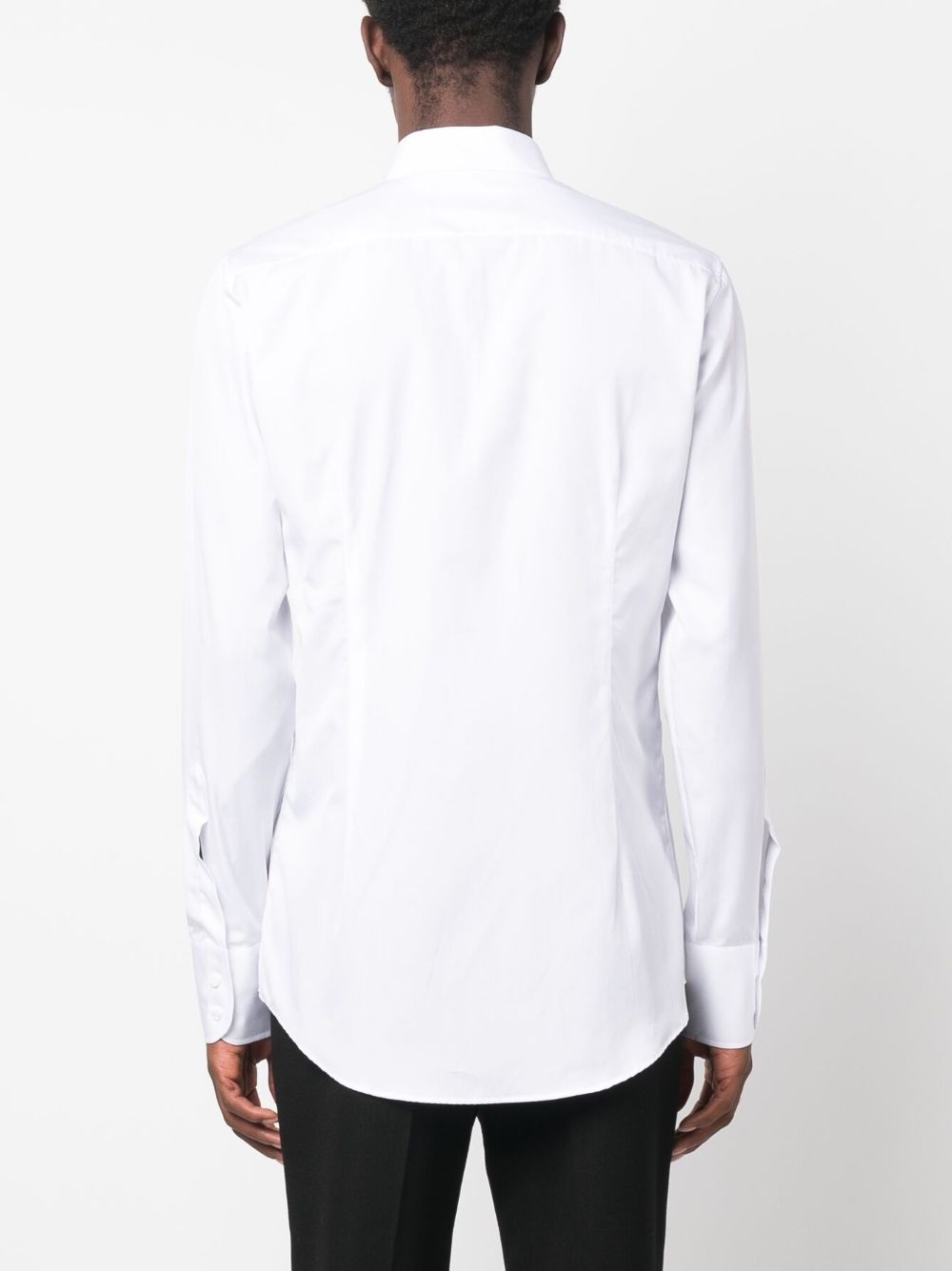 logo-print cotton shirt - 4