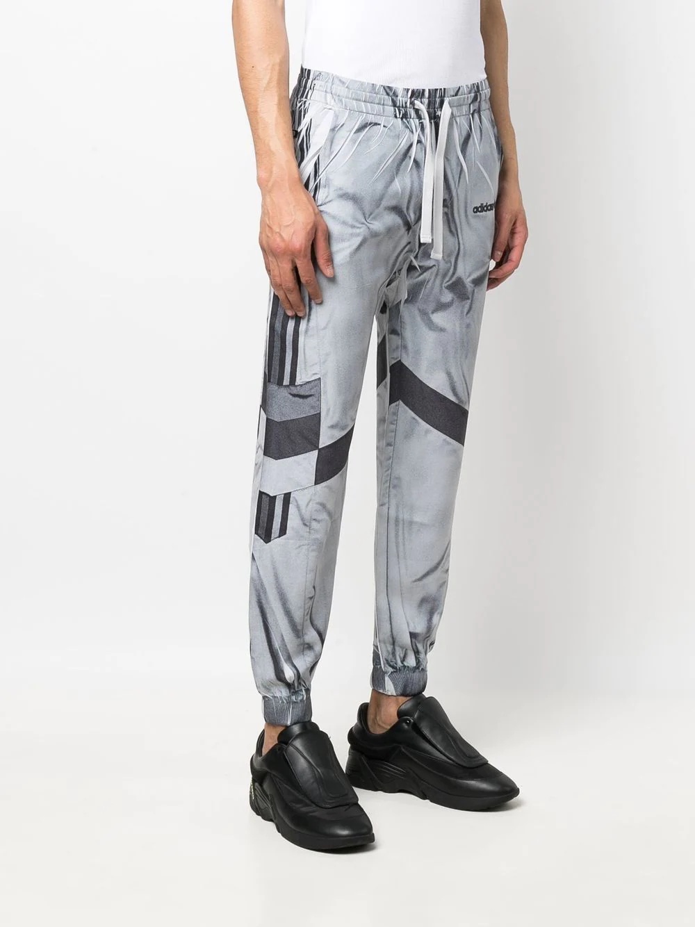 panelled drawstring track-pants - 3