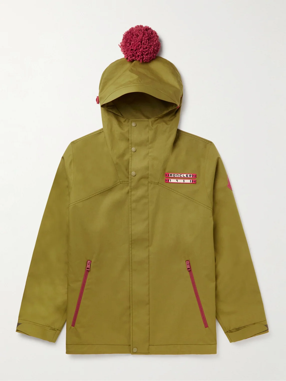 2 Moncler 1952 Logo-Appliquéd Cotton-Blend Canvas Hooded Jacket - 1