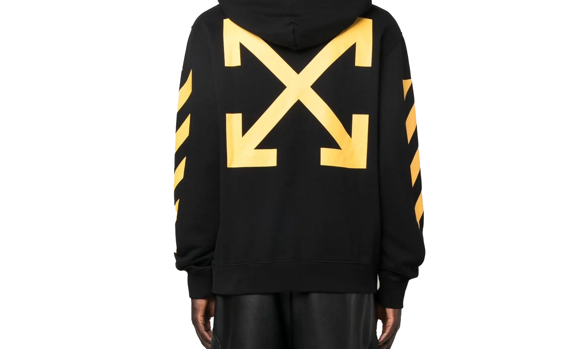Diag Arr Carav Ann Slim Hoodie "Black/White" - 2