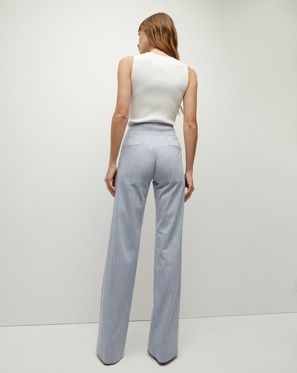 JUDE METALLIC PINSTRIPE PANT - 5