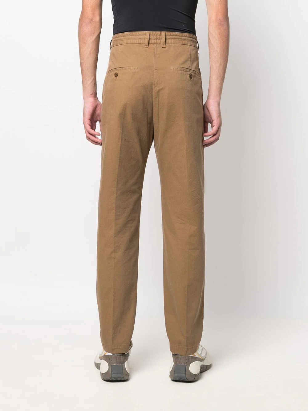 straight-leg chino trousers - 4