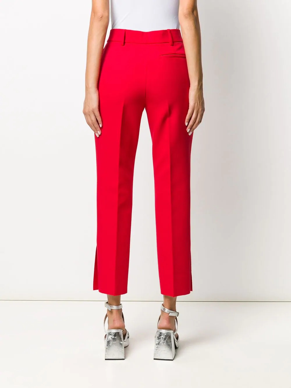 slim cropped trousers  - 4