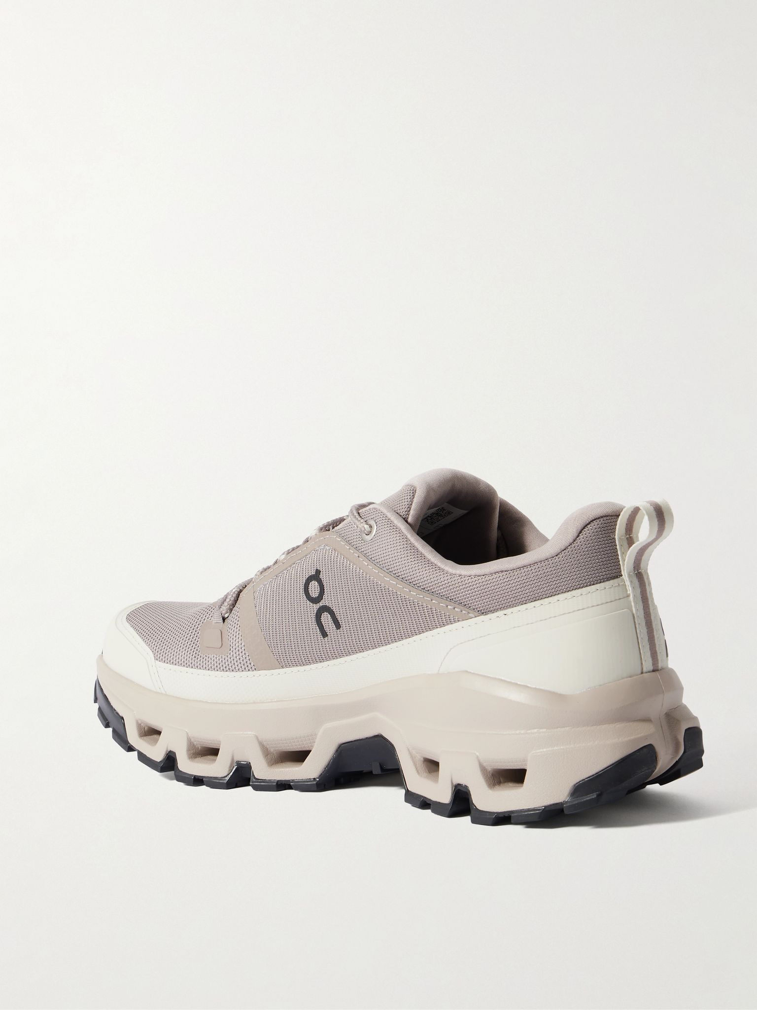 Cloudrock Rubber-Trimmed Mesh Trail Sneakers Taupe - 4