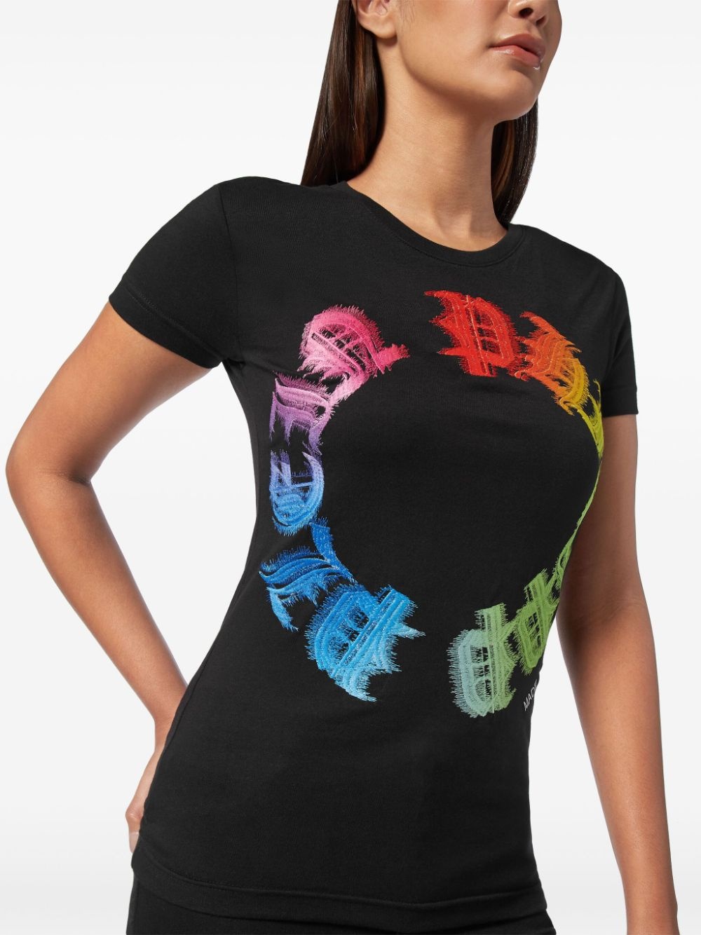 Rainbow Gothic Plein-print T-shirt - 5