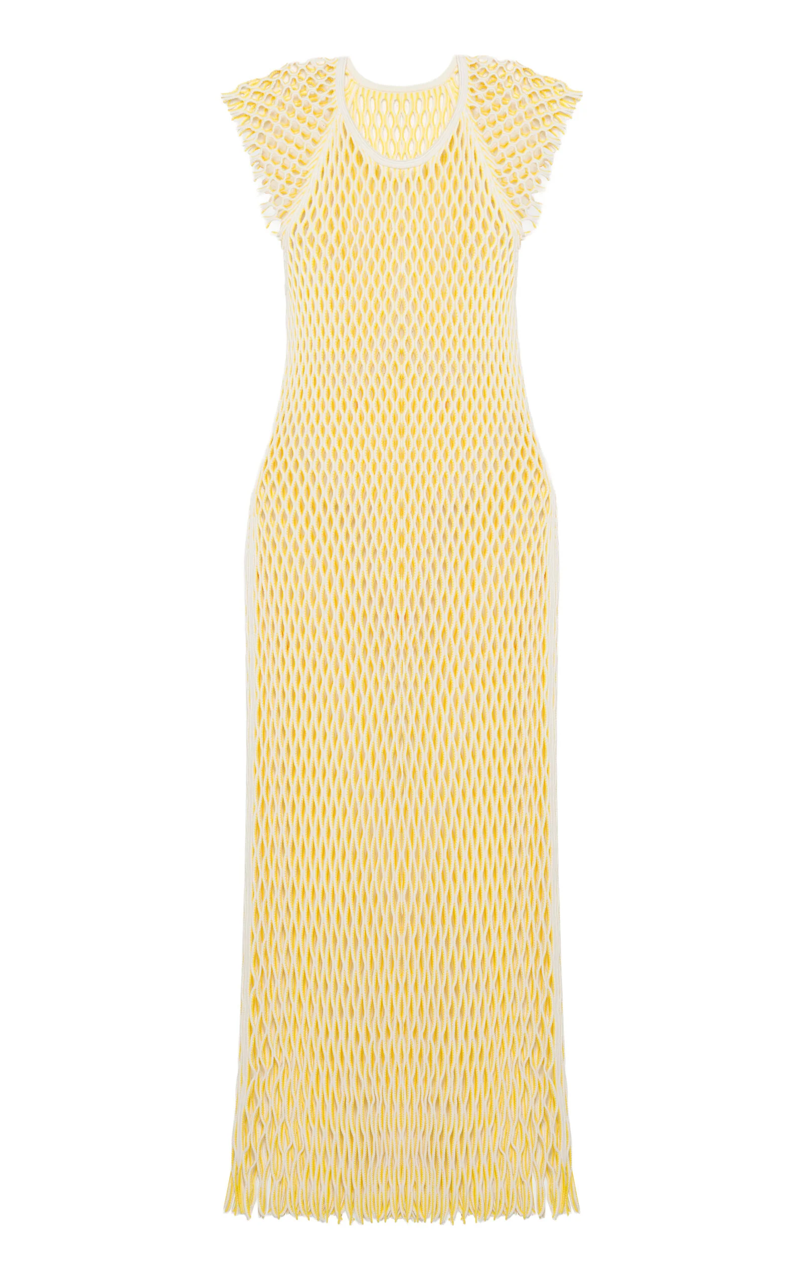 Faylen Knit Midi Dress yellow - 1