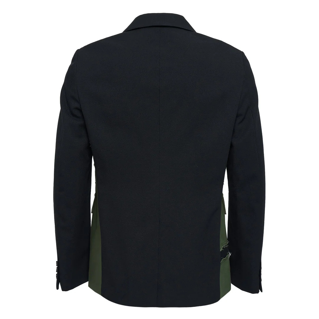 Wool Covert X Cotton Chino Jacket - 2