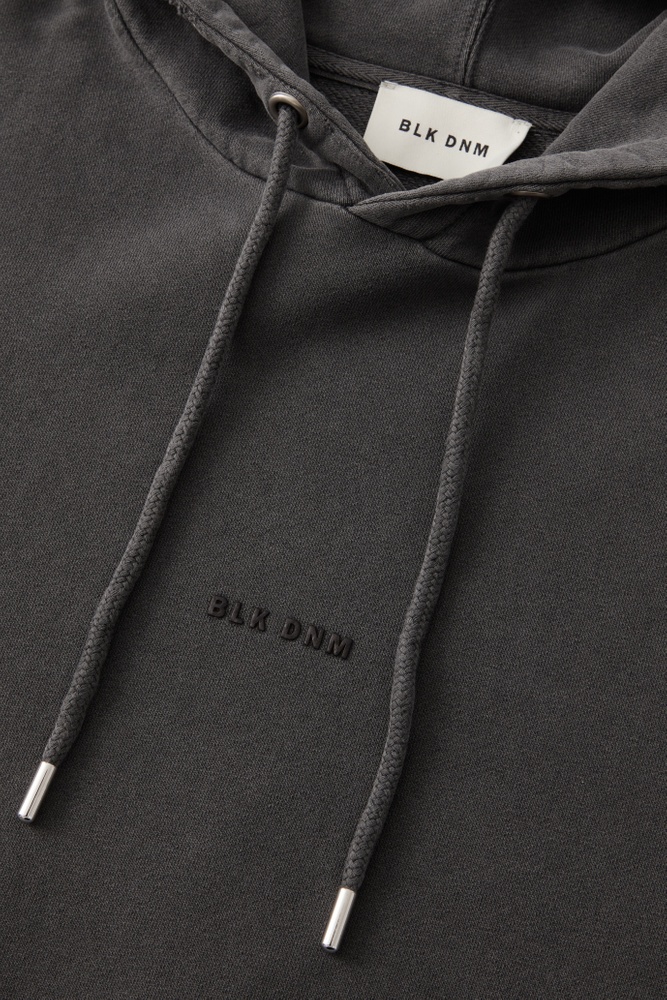 SWEATER HOODIE 01 WASHED BLACK - 4