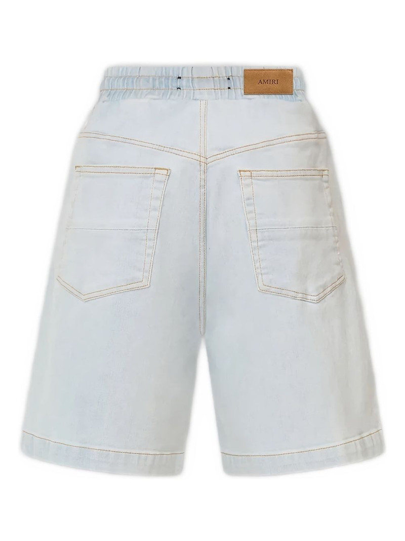 AMIRI logo-patch denim shorts outlook