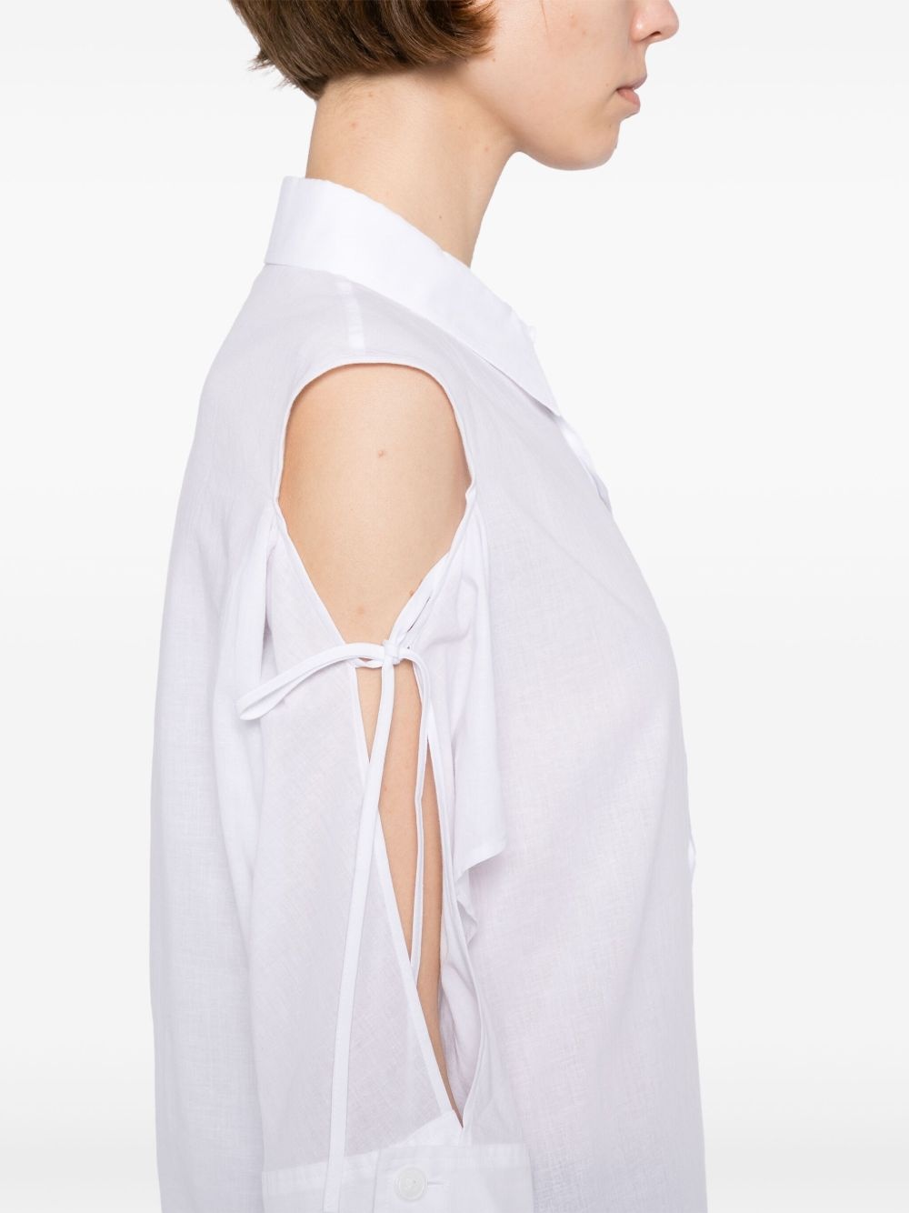 asymmetrical-shoulder shirt - 5
