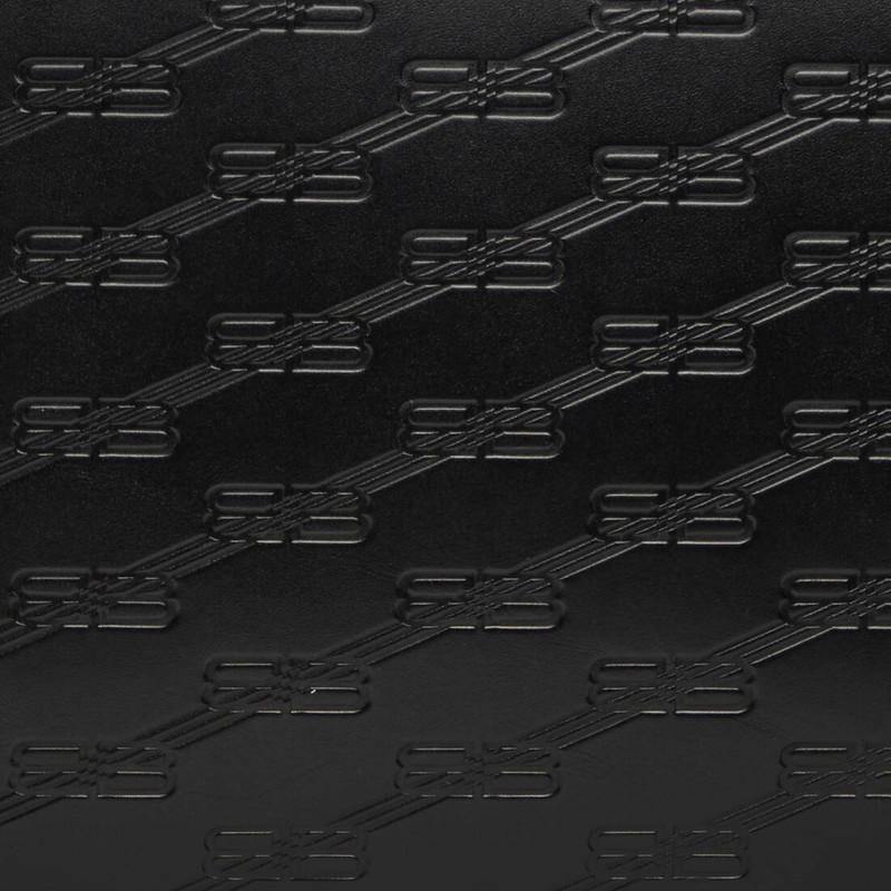 embossed monogram medium pouch with handle in box 9