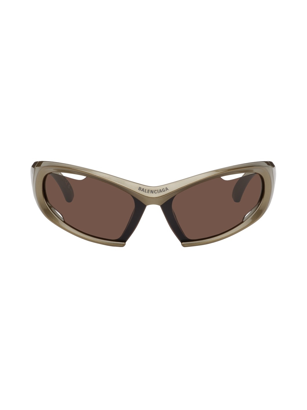 Brown Dynamo Rectangle Sunglasses - 1