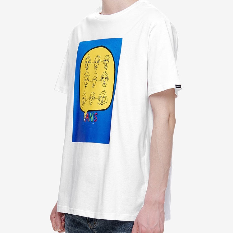 Men's Vans Asian Artist Crossover Series Printing Short Sleeve White VN0A4RATWHT - 4