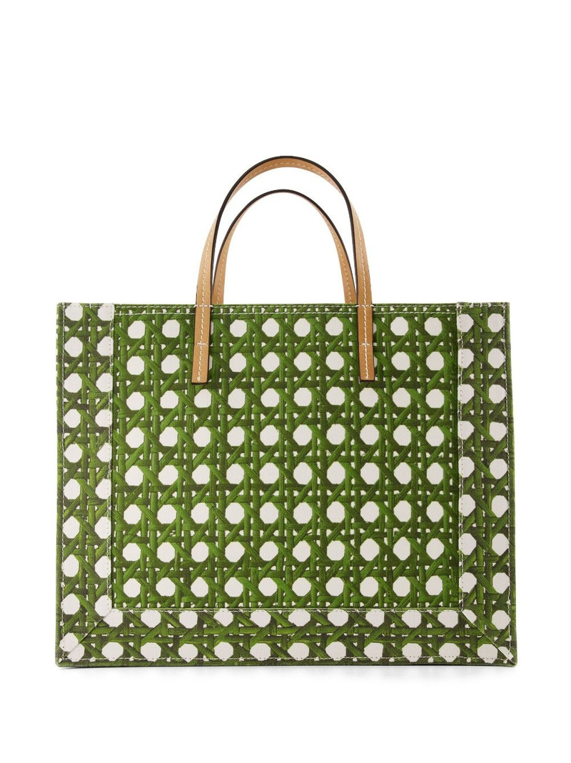 GIAMBATTISTA VALLI woven-print canvas tote bag outlook