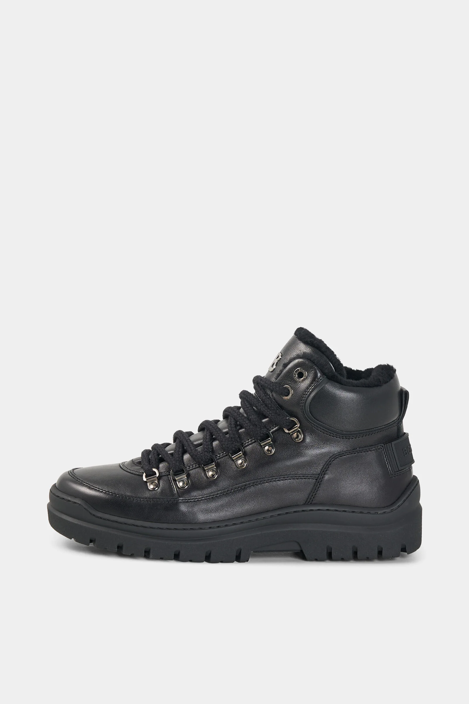 Bansko Lace-Up Boots with Spikes in Black - 1