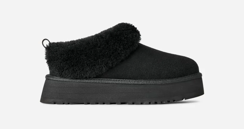 ® Women's Tazzelle Sheepskin Slippers in Black - 1
