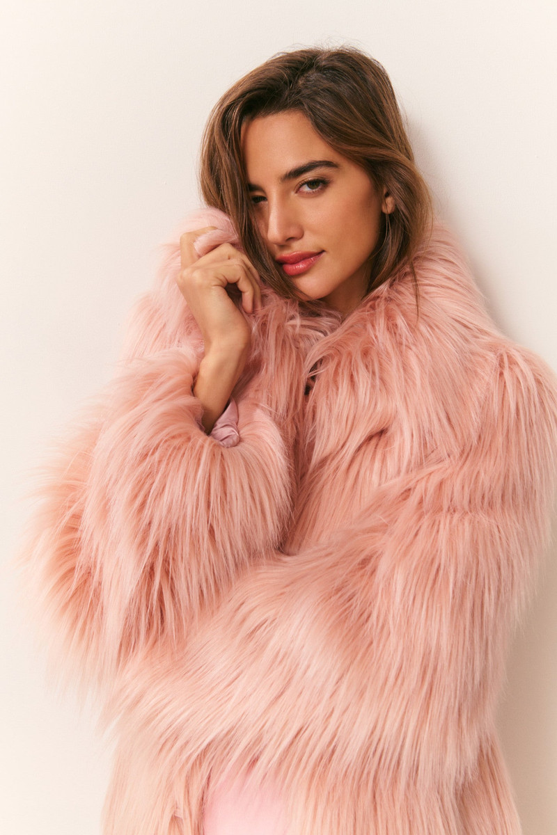 Valia Long Faux Fur Coat 3