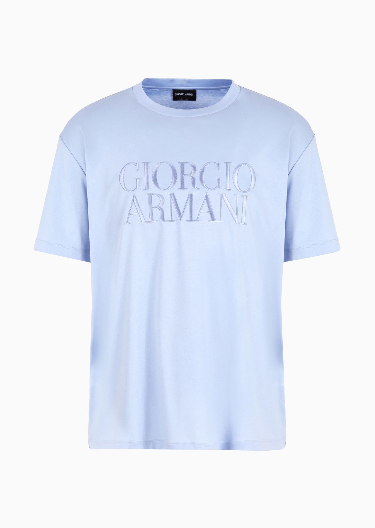 Pure cotton interlock crew-neck T-shirt - 1