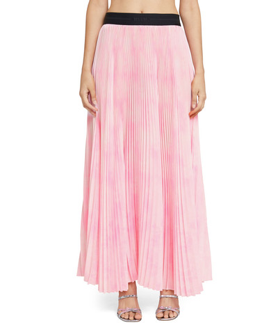 MSGM Crepe de chine pleated long skirt outlook