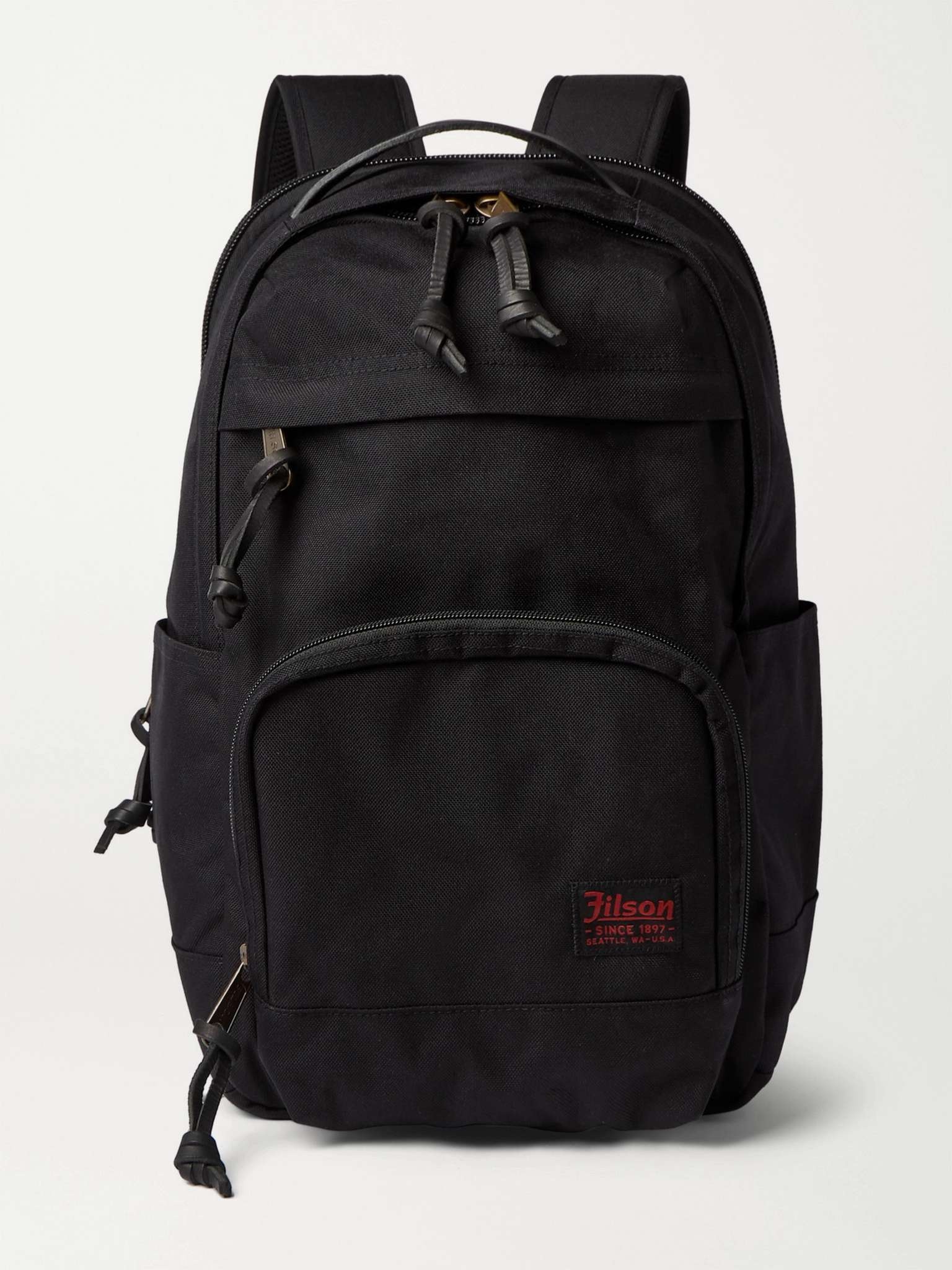 Dryden Leather-Trimmed CORDURA Backpack - 1