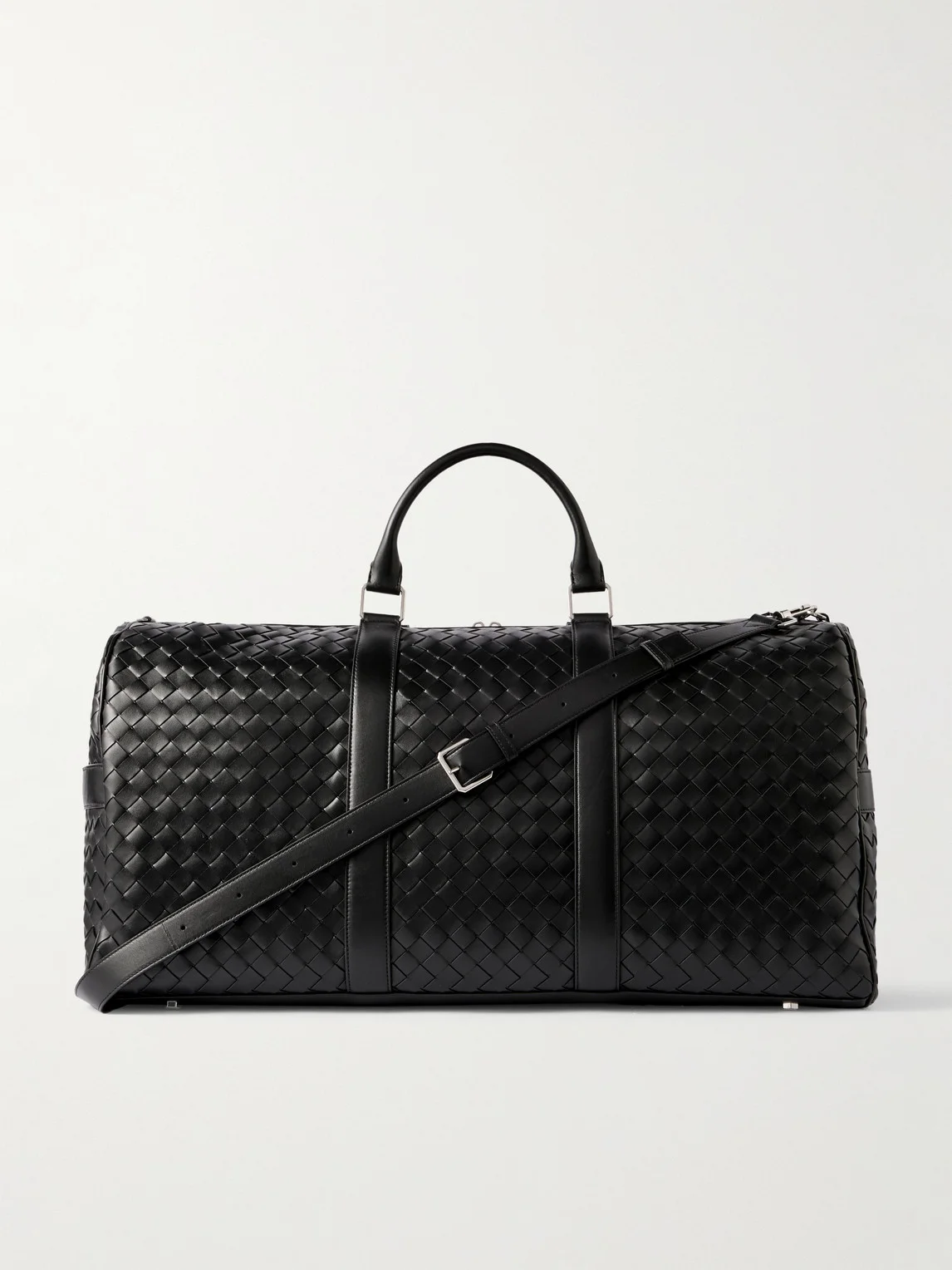 Intrecciato Leather Duffle Bag - 1