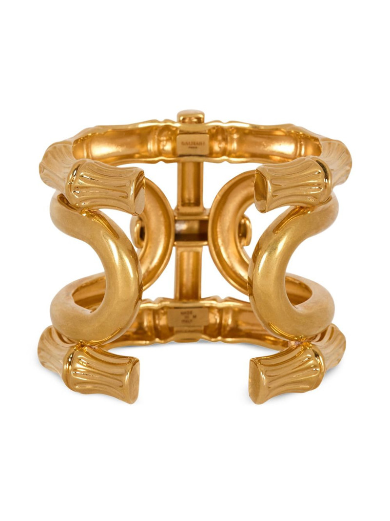 Balmain bamboo-detail cuff bracelet outlook