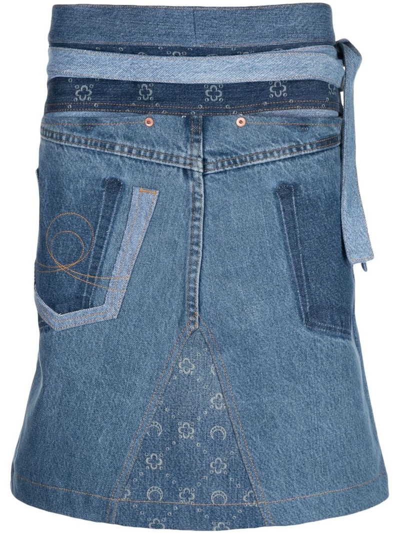 Marine Serre Moonogram denim apron outlook