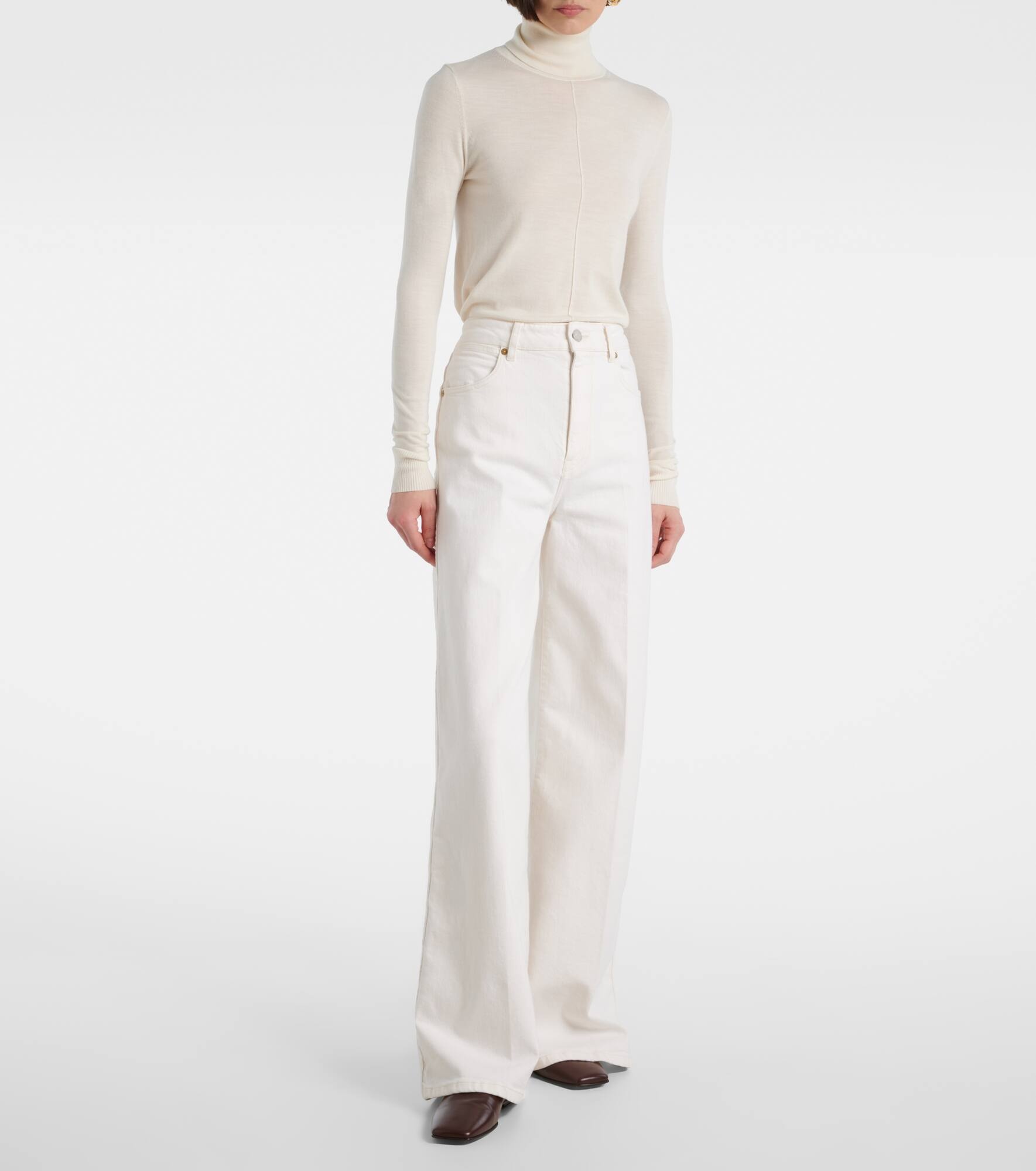 Abbey high-rise wide-leg jeans - 7
