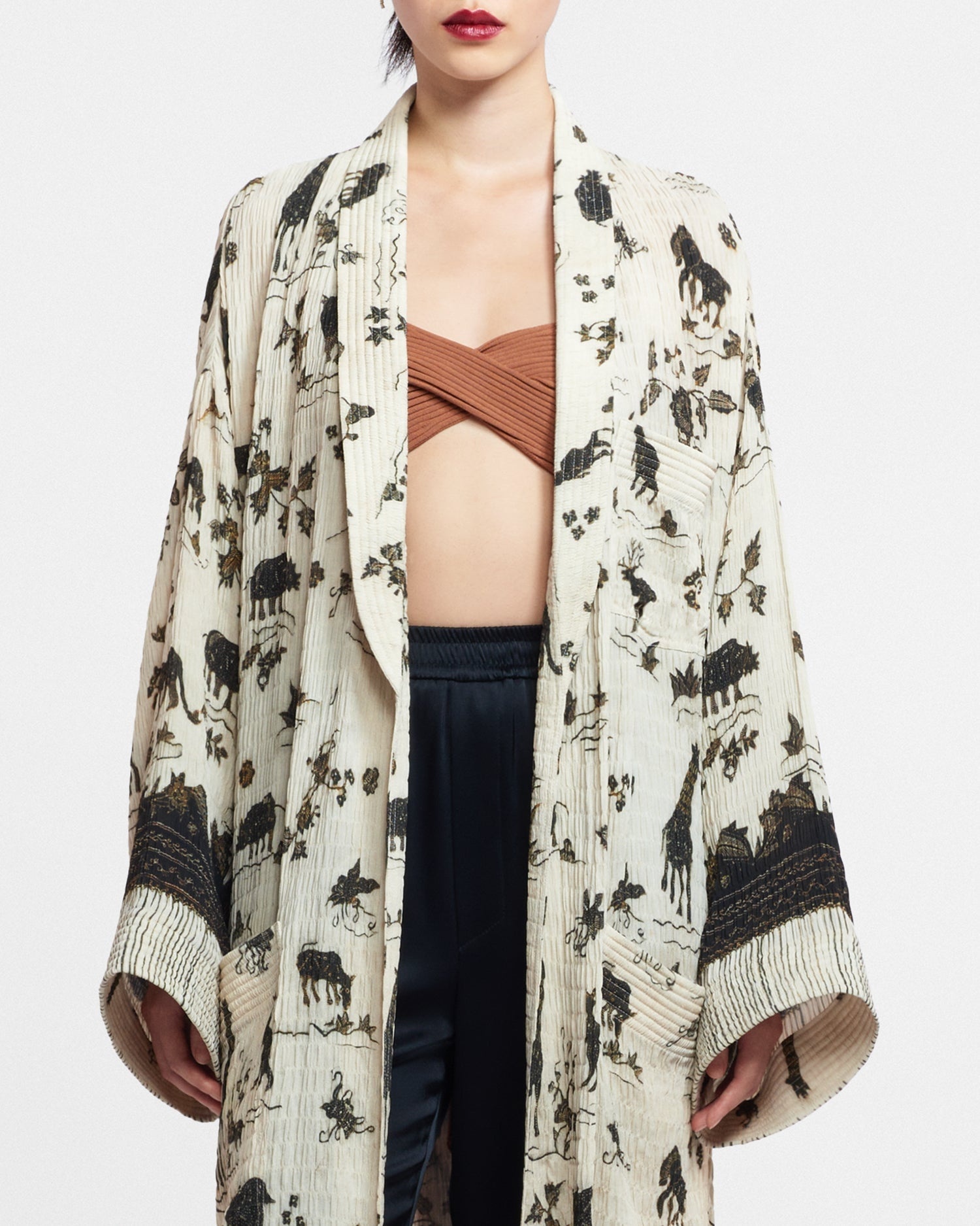 Story-Print Kimono - 4