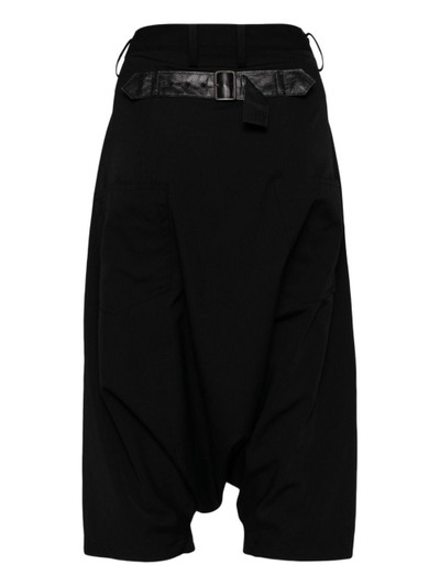 Yohji Yamamoto drop-crotch wool trousers outlook