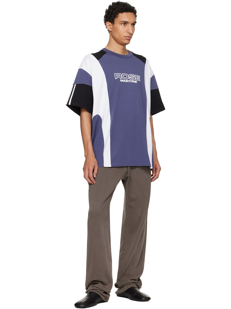 Martine Rose Purple Oversized Paneled T-shirt outlook