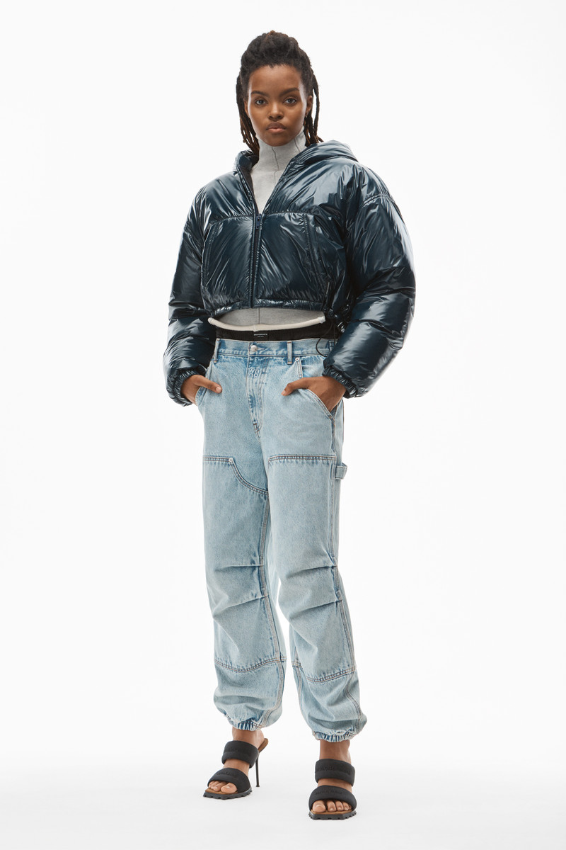 Alexander Wang CROPPED DOWN PUFFER IN GLOSSY NYLON outlook