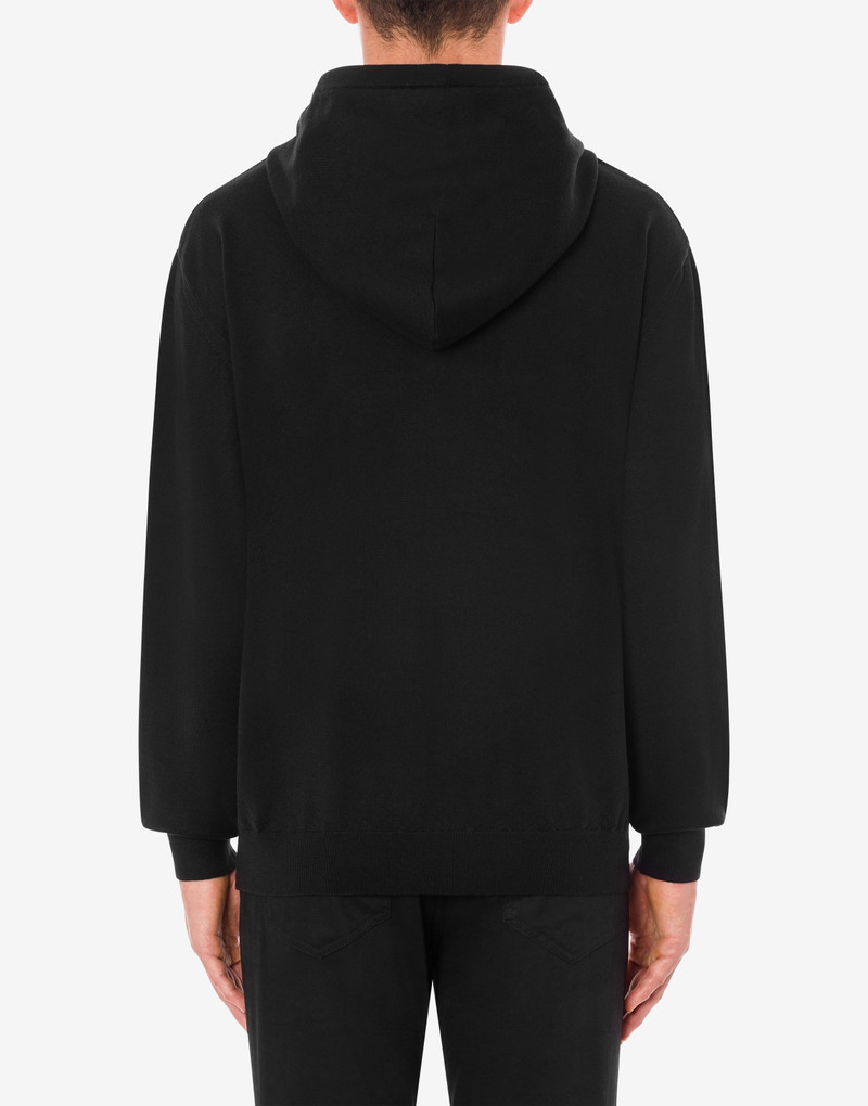 MIRROR TEDDY BEAR HOODED PULLOVER 3