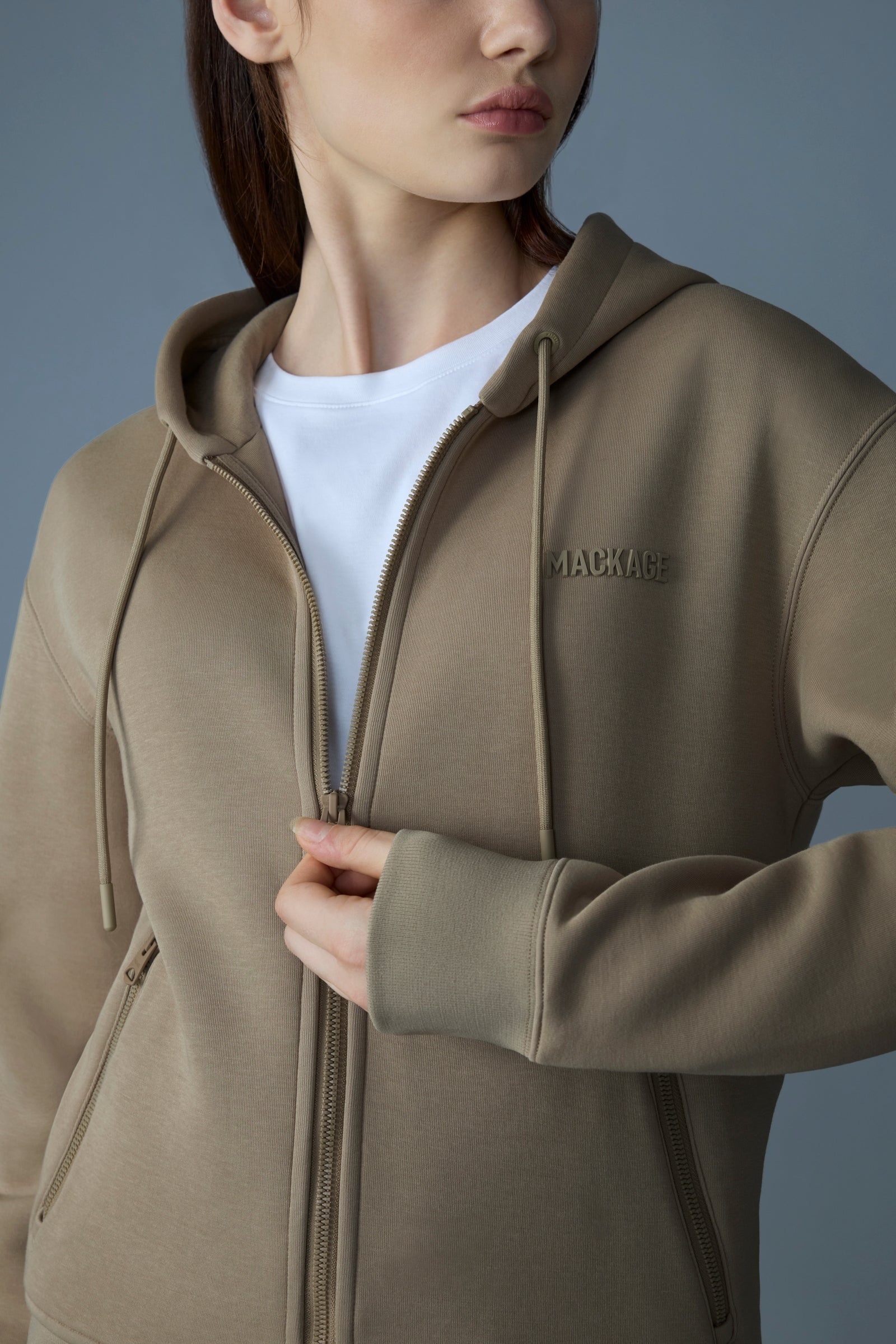 KRYSSA Double-Face Zip-Up Hoodie - 5