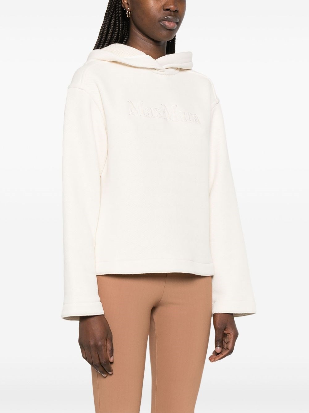 Logo cotton hoodie - 2