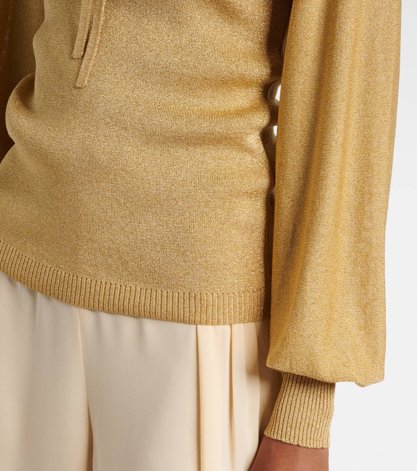 Ruffled lamé sweater - 5