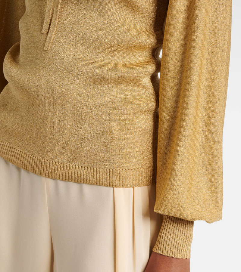 Ruffled lamé sweater 5