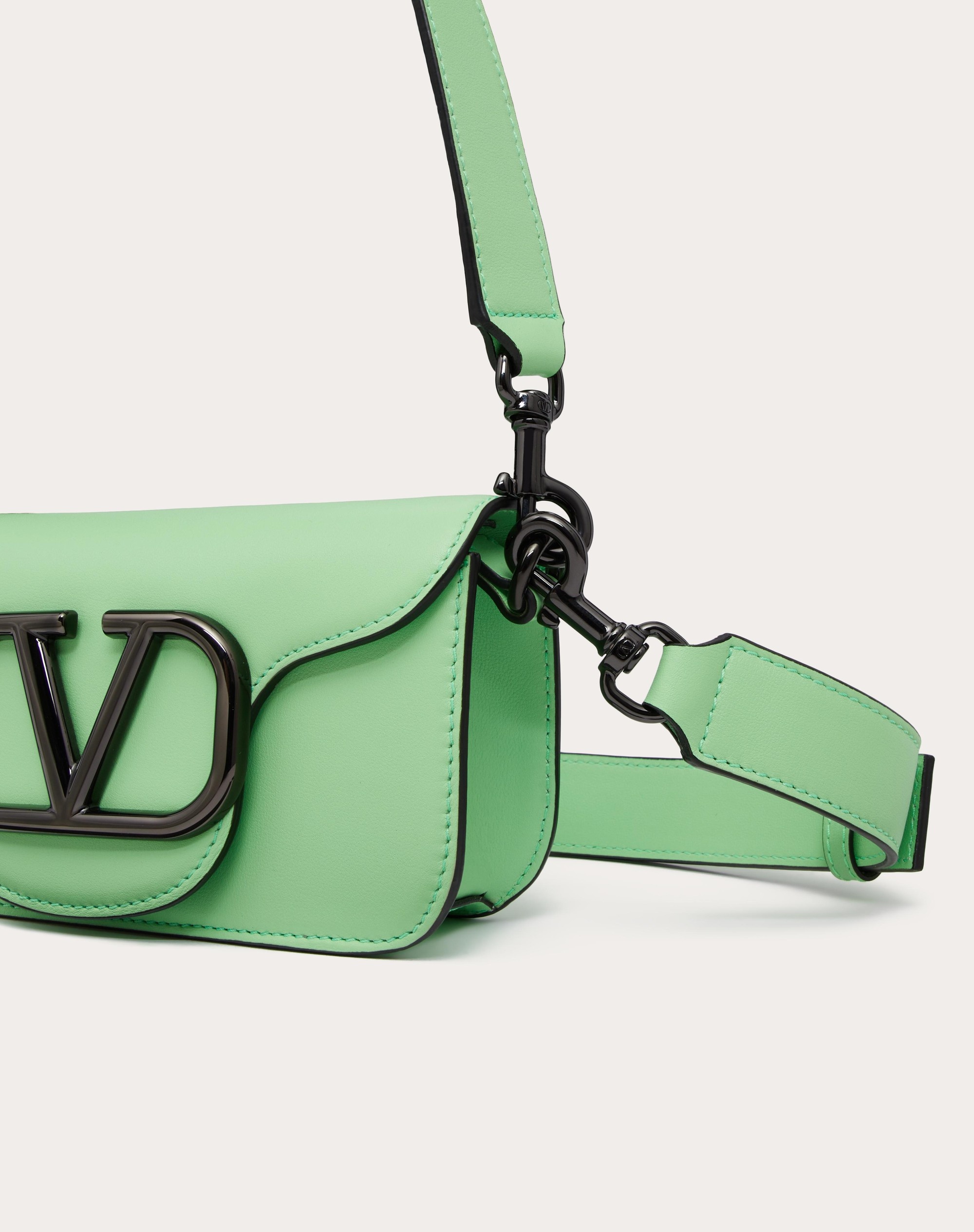 MINI VALENTINO GARAVANI LOCÒ CROSSBODY CALFSKIN BAG - 8