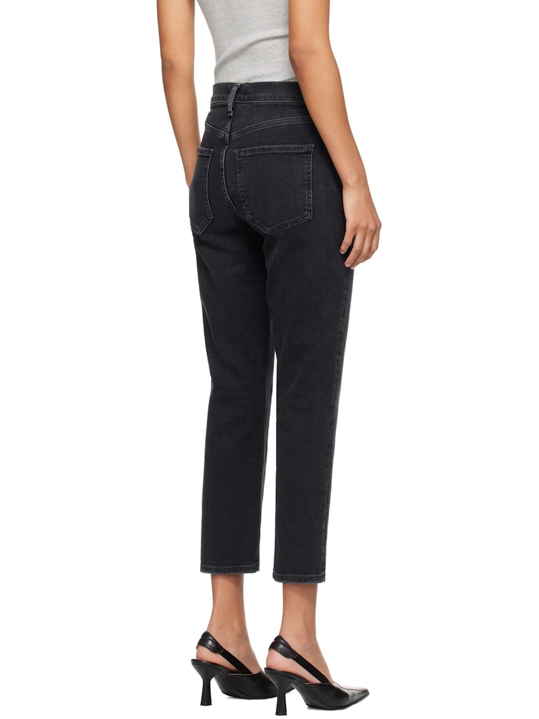 Black Riley Crop Jeans - 3