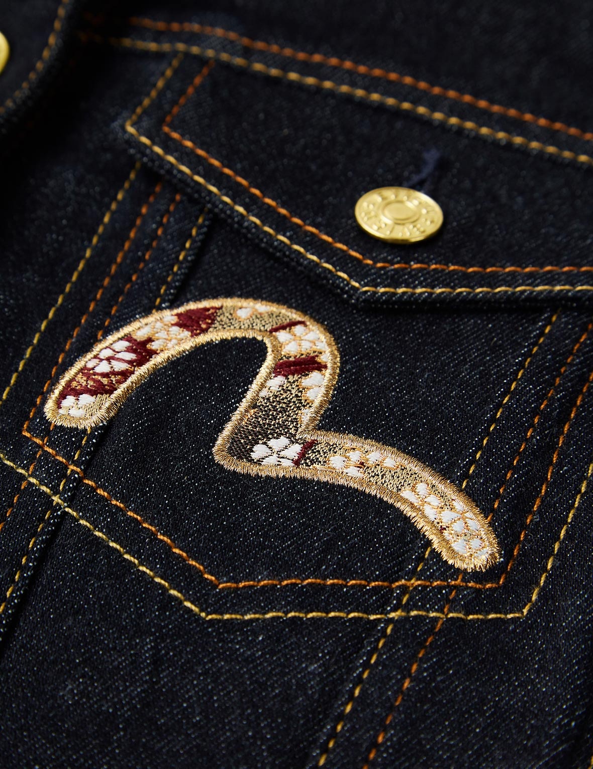 TAKA EMBROIDERED AND BROCADE APPLIQUÉ DENIM JACKET - 9
